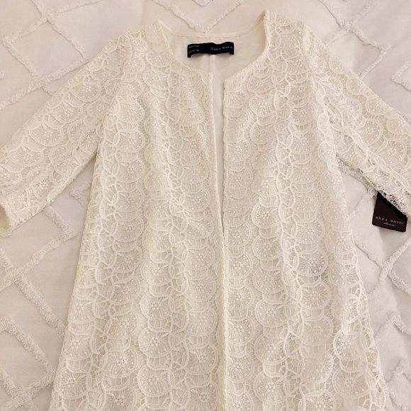 Zara Lace Coat (NWT) - Picture 1 of 4